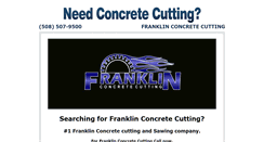 Desktop Screenshot of franklinconcretecutting.com